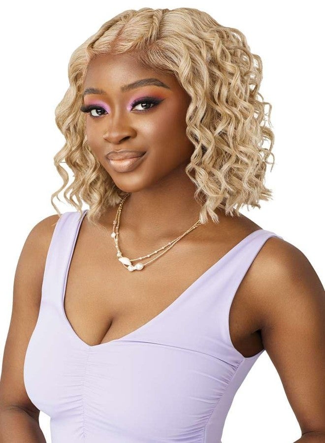 Outre Airtied 100% Fully Hand-Tied Wig - Human Hair Blend - Loose Deep 12" (OFF BLACK 1B) - Image 5